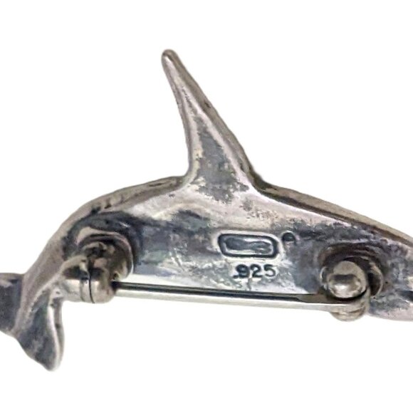 Orca Killer Whale Brooch 925 Silver - Picture 3 of 3